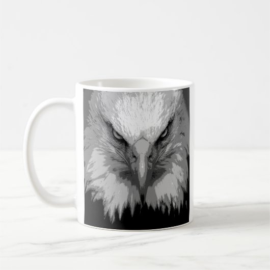 Mug Eagle Head Moderne Pop Art Modèle Animaux (Gauche)