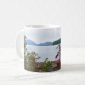 Mug Eagle Lake et feuilles d'érable rouges I (Devant gauche)