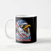 Mug Eagle Merica T Shirt 4 juillet Merica Hommes Garço (Gauche)