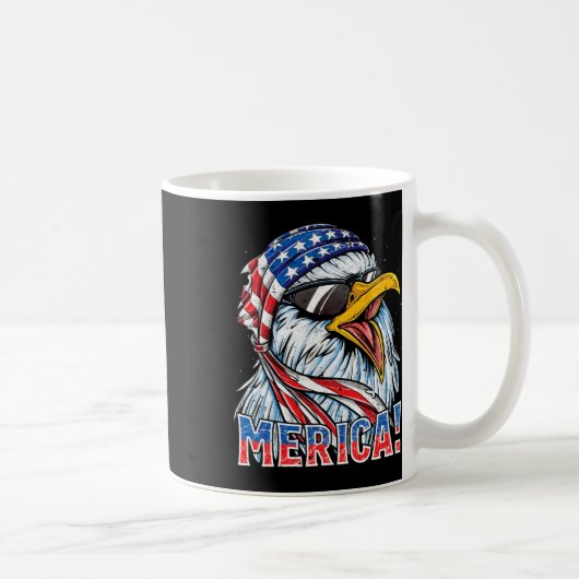 Mug Eagle Merica T Shirt 4 juillet Merica Hommes Garço (Droite)