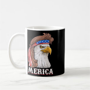 Mug Eagle Mullet 4 juillet États-Unis Drapeau américai
