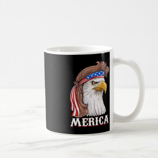 Mug Eagle Mullet 4 juillet États-Unis Drapeau américai (Droite)