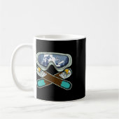 Mug Eagle Snowboard Snowboard Goggets Retro Snowb (Gauche)