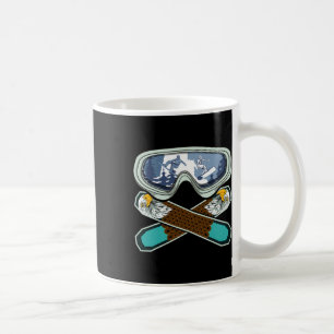 Mug Eagle Snowboard Snowboard Goggets Retro Snowb