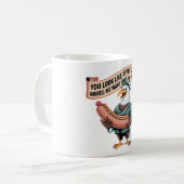 Mug Eagle Statue Hot Dog 4 juillet Humour (Devant gauche)