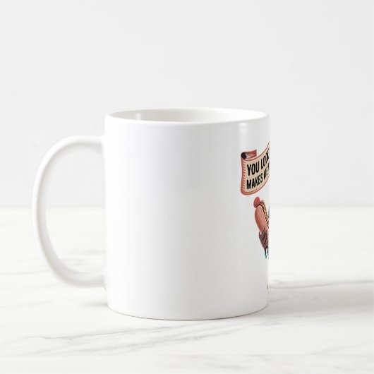 Mug Eagle Statue Hot Dog 4 juillet Humour (Gauche)