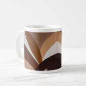 Mug Earth Tone Radiance – Abstract Sunburst Mural (Devant gauche)