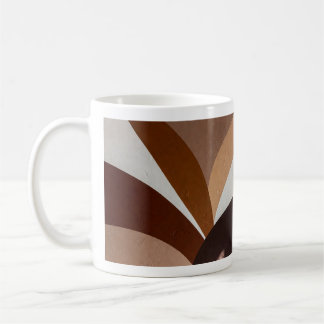 Mug Earth Tone Radiance – Abstract Sunburst Mural