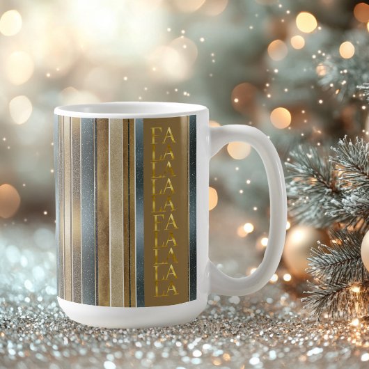 Mug Earth Tones Christmas Fa La La Motif#27 ID1009