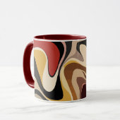 Mug Earthy Abstract Swirl Art (Devant gauche)