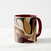 Mug Earthy Abstract Swirl Art (Devant droit)