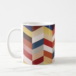 Mug Earthy Colorful Chevron Motif