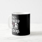 Mug Easily Distracted by Cats and Books - Cat & Book L (Devant gauche)