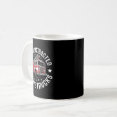 Mug Easily Distracted By Fire Trucks Design (Devant gauche)