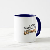 Mug Easily Distracted By Genealogy (Devant droit)