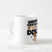 Mug Easily Distracted By Geography And Dogs (Devant gauche)