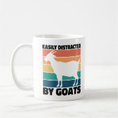 Mug Easily Distracted By Goats Lovers Kawaii Pet Funny (Gauche)