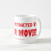 Mug Easily Distracted By Horror Movies Slasher Film (Devant droit)