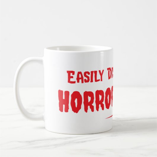 Mug Easily Distracted By Horror Movies Slasher Film (Gauche)