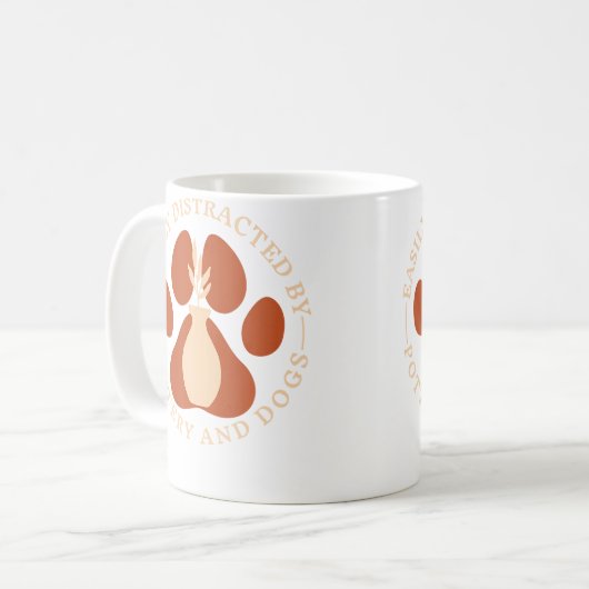 Mug Easily Distracted By Pottery And Dog Pottery Maker (Devant gauche)