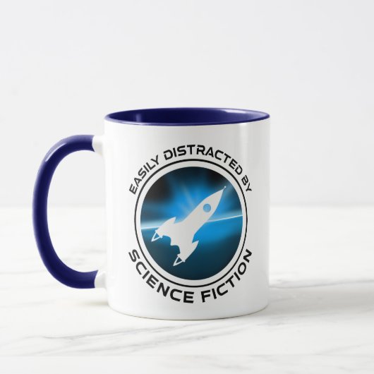 Mug Easily Distracted By Science Fiction (Gauche)
