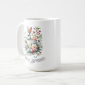 Mug Easter Aquarelle Lapin & Oeufs (Devant gauche)