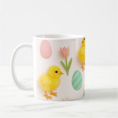 Mug Easter Baby Chickens and Bunny Rabbits (Gauche)