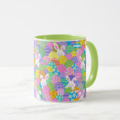 Mug EASTER Bunny Hide OEufs mignonne Green Cadeau Café (Devant droit)