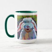 Mug Easter Bunny Painting - Gift for Easter Holiday (Gauche)