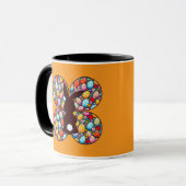 Mug Easter Bunny Silhouette – Colorful Egg - caneca (Devant gauche)