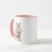 Mug Easter bunny with flowers and Easter eggs (Devant gauche)