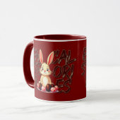 Mug Easter Calories Stories – Funny Bunny - caneca (Devant gauche)