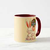 Mug Easter Family – Cute Bunny Celebration - caneca (Devant droit)