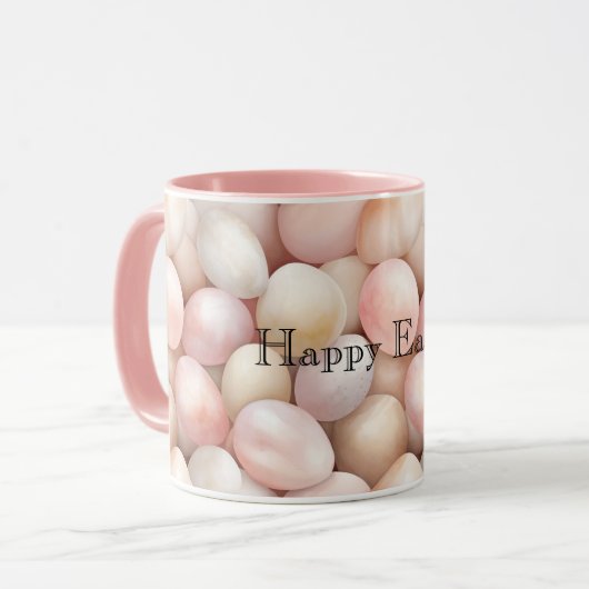 Mug Easter Peach Pink Eggs (Devant gauche)