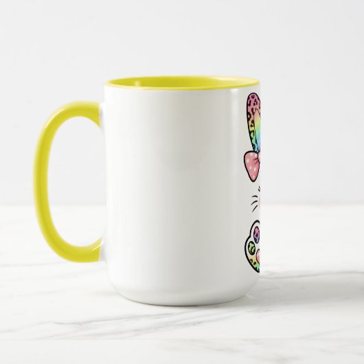 Mug Easter Rainbow Bunny (Gauche)