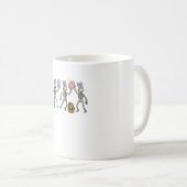 Mug Easter Skeletons Dancing Eggs Funny Bones Men Wome (Devant droit)