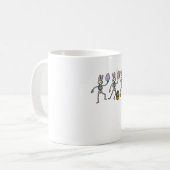 Mug Easter Skeletons Dancing Eggs Funny Bones Men Wome (Devant gauche)