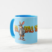 Mug Easter Style – Street Bunny Design - caneca (Devant gauche)