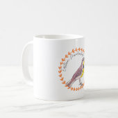 Mug Eastern Meadowlark bird species birding logo (Devant gauche)