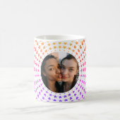 Mug Easy Modern & Trendy One Photo & Multi Hearts (Centre)