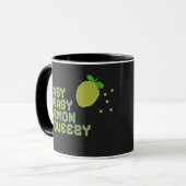 Mug Easy Peasy Lemon Squeezy - Pixel Art Noir Gam (Devant gauche)
