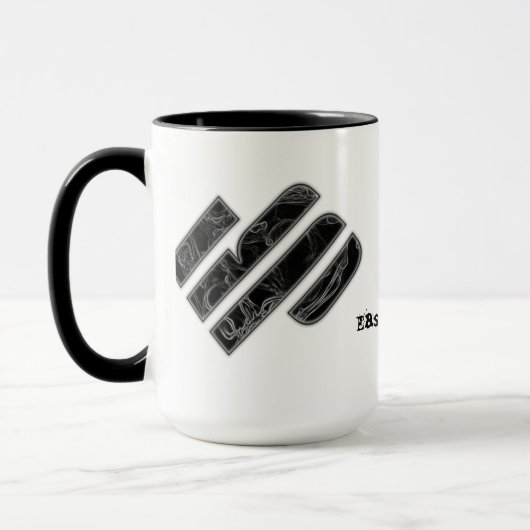 Mug Easysport Black coffee/Blue splatter (Gauche)
