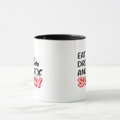 Mug Eat Drink And Be Scary Design Retro Classic (Centre)