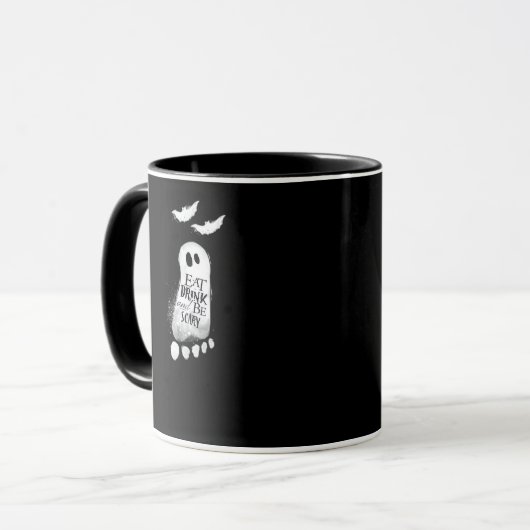 Mug Eat Drink And Be Scary Trendy Graphic (Devant gauche)