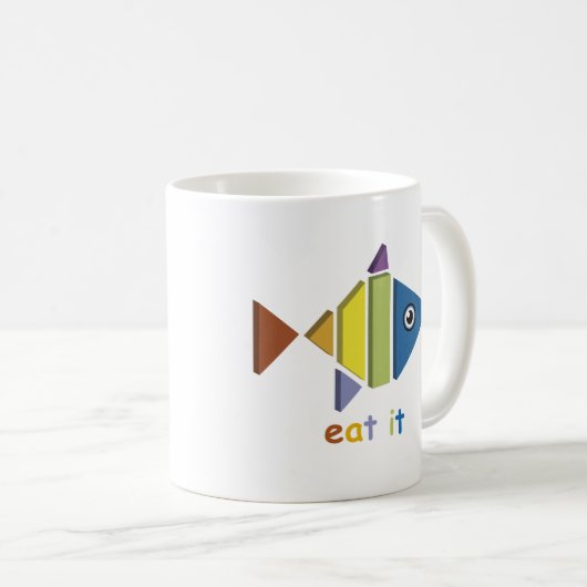 Mug Eat fish (Devant droit)