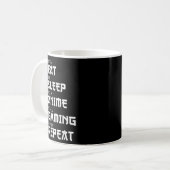 Mug Eat Sleep Anime Gaming Repeat Kawaii Otaku Anime M (Devant gauche)