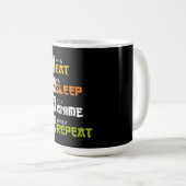 Mug Eat Sleep Anime Repeat Venin Idea Cosplayer (Devant droit)