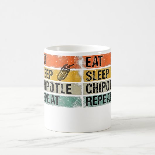 Mug Eat Sleep Chipotle Repeat Funny Chipotle Pepper (Centre)