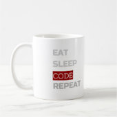 Mug Eat Sleep CODE Répéter (Gauche)