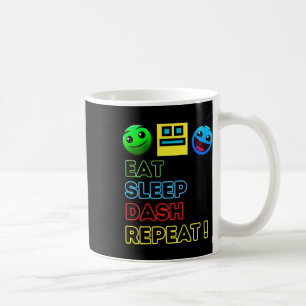 Mug Eat Sleep Dash Répéter Video Game Géométrie Vidéo